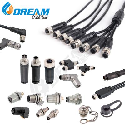 China IP67/IP68 Panel Mount M Series Connector M5 M8 M12 M16 M23 2 3 4 5 6 8 12 17 Pin Waterproof for sale