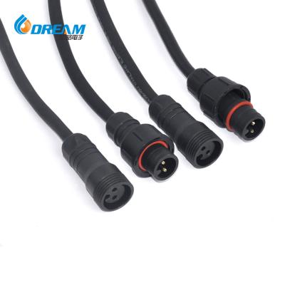 China PA66 Waterproof Connector 3 4 5 Pin Male Female LED Light Connector for Outdoor for sale