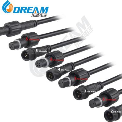 Китай DREAM START 2Pin 3Pin 4Pin LED Connector Cable Waterproof IP67 Male Female Jack Waterproof Extension Cables продается