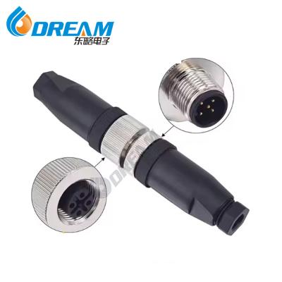 China IP67 M12 5 PIN CIRCULAR AVIATION CONNECTOR PLUG GX20 5PIN AVIATION METAL THREAD PLUG GRADE CONNECTORS for sale