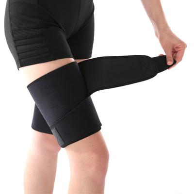 China Wholesale Universal Sports Elastic Leg Neoprene Knee Thigh Support Brace Adjustable Hinged Professional Running Thigh for sale