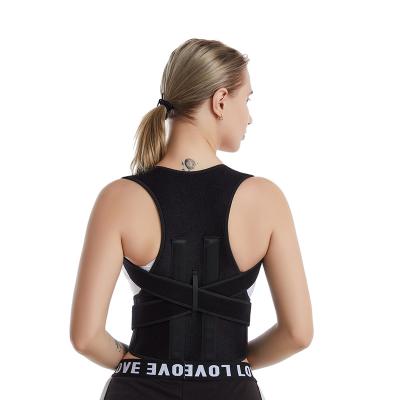 China Hot Selling Adjustable/Detachable Adult Adjustable/Detachable Back Support Belt Corset Support Strap Adult Shoulder Brace Pain Relief for Man Woman for sale