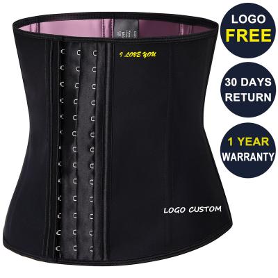 China 9 Steel Bones Waist Trainer Slim Trimmers Lumbar Support Belt For Man Women Grab Sweat Bands Belly Wrap Plus Waist Trainer 100% Latex Waist Trainer for sale