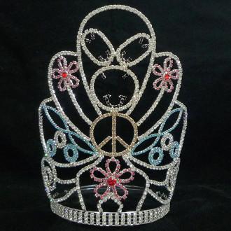 China Easter Rabbit flower pageant crowns and tiaras pageant rhinestone crystal tiaras and crown supplier pai crown jewelry for sale