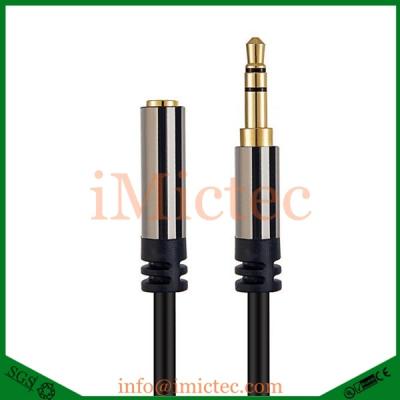 China Male with. computer customized gun black trs to female audio extension cable for sale