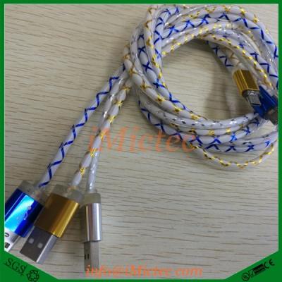 China Mobile Phone Types 2016 Newly Sale 1m Dazzle Color USB Cable for sale