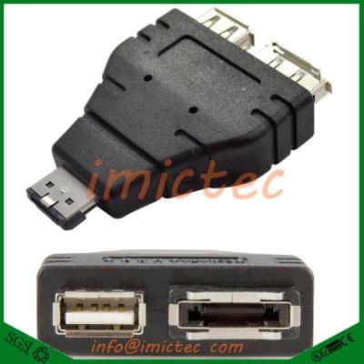 China 2018 Hot Selling COMPUTER Power eSATA USB Male To eSATA Female And USB Female Adapter 1 In 2 New for sale