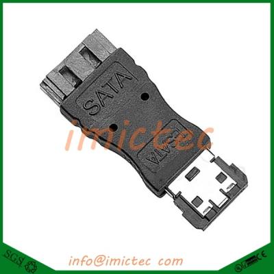 China 2018 Hot Selling Portable SATA Female Jack to eSATA Male Plug Convert Converter Adapter Connector for HDD Hard Drive for sale