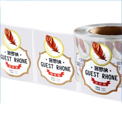 China Handmade Custom Brand Logo Transfer Sticker Hot Stamping Label for sale