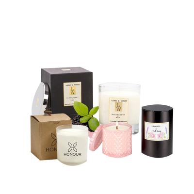 China Handmade Eco Friendly Foldable Luxury Packing Set Candle Packaging Boxes for sale