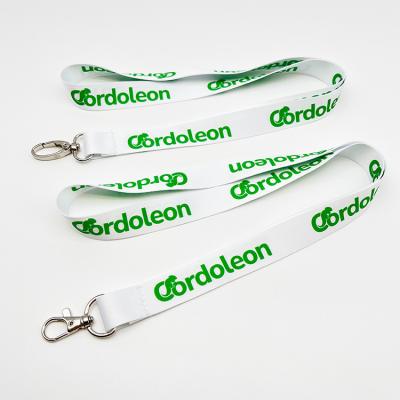 China Fashiontable High quality  Promotional Sublimation lanyards with logo custom Polyester RPET  eco-friendly lanyards for sale