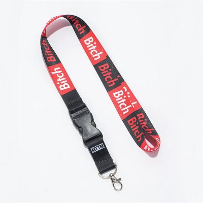 China Casual Factory Custom Logo Cool Lanyards Wallets Holders Key Chain Holder Polyester Lanyard for sale