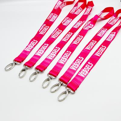 China Fashiontable High quality  Promotional Sublimation Custom Terylene Lanyards Neck Id Card Holder Stitch Lanyard Designer for sale