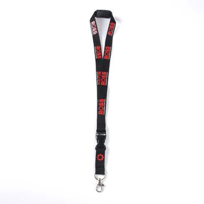 China Fashiontable High quality  Promotional silk screen Custom Terylene Lanyards Neck Id Card Holder Stitch Lanyard Designer for sale