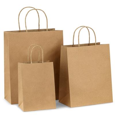 China Brown Kraft Paper Fruit and Vegetable Manufacturer Square Bottom Wholesale Hot Custom Biodegradable Colored Kraft Paper Fancy Shopping Packing Bag for sale