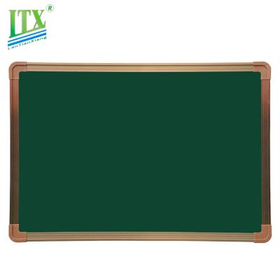 China Office Meeting Room Free Sample Frame Aluminum Ceramic Enamel Magnetic Green Chalk Board for sale