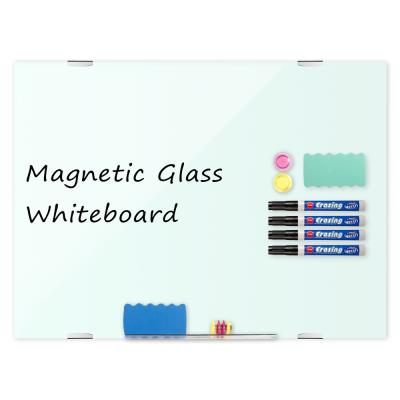 China Teaching/meeting/office/home/etc magnetic whiteboard inscription board desk school tempered glass for sale for sale