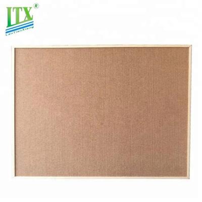 China Hot Selling Note Board Flexible And Soft Wooden Frame Photo Display Notice Cork Bulletin Boards for sale