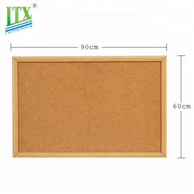 China Free Sample Wooden Frame Note Board Message Board Cork Board for sale