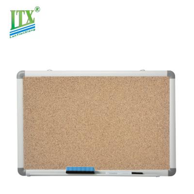 China Message Notice Standard Sizes Note Message Cork Board Bulletin Boards With Aluminum Frame for sale