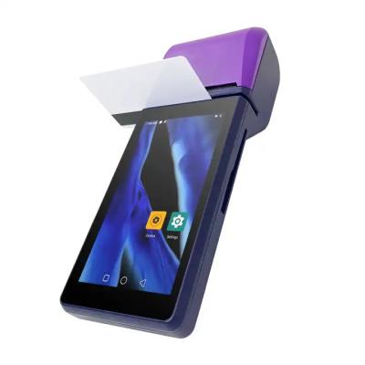 China Android 9.0 5 Inch Touch Screen Handheld POS System With All Netcom Rear Camera for sale