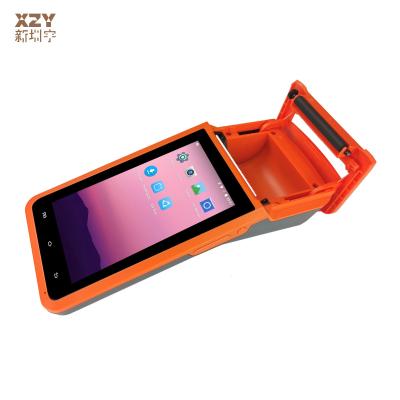 China EMV Compliance Android POS Machine Orange And Dimensions Of 5-6 Inches for sale