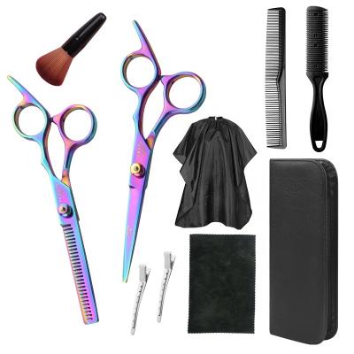 China Hair Cutting Scissors Hair Scissors Hairdressing Scissors Set Thinning Clipper Razor Cutting Scissors Barber HaircutProfessional for sale