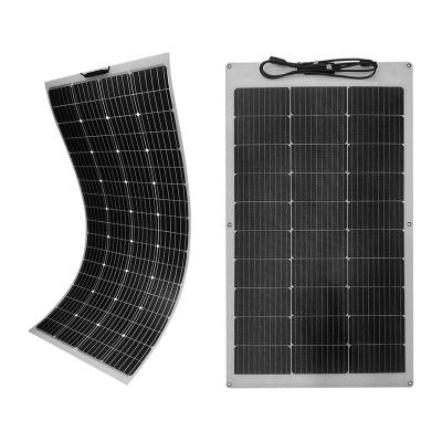 China Durable Semi Flexible Outdoor Desun Solar Panels 100w 110w 150w 160w ETFE Car Solar Panel PV Modules For Yacht 182mmx182mm for sale