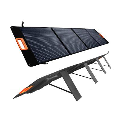 China 200Watt Monocrystalline Silicon Foldable Portable Solar Charger With USB Output Type-C Output And DC Smart Outputs 182mmx182mm for sale