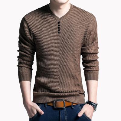 China Wholesale men's sweater MC025 Korean new trend men's sweater fashion striped thin sweater for sale