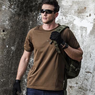 China Anti-Wrinkle Outdoor Tactical T-shirt Summer Training Quick-Drying Cotton T-shirt Men for sale