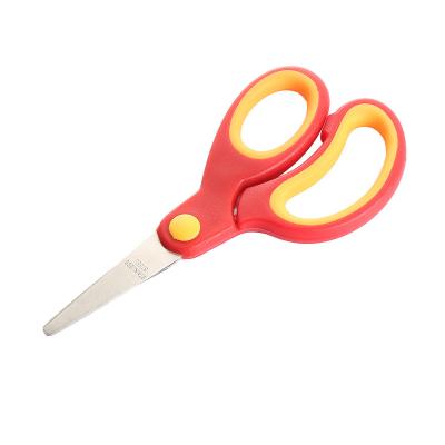 China High Quality Safety Blade Factory New To School Supplies Student Kids Blunt Scissors Open Soft Handle Kids Scissors Safety For School And for sale