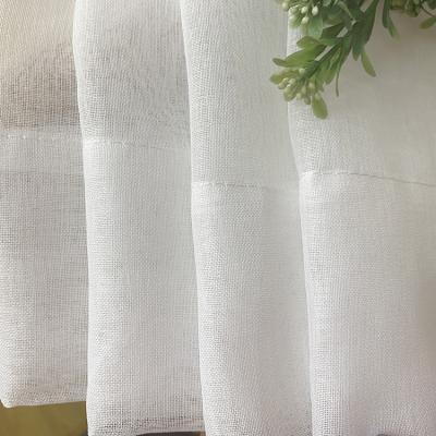 China Other Hot Selling Sheer Curtain Polyester Mesh Plain Light White Voile Living Room Curtains for sale