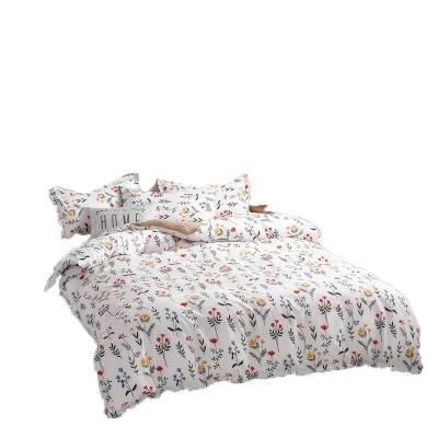 China Single thickened swept four-piece three-piece bedding sets autumn and winter simple single sheet quilt cover bedding sets for sale