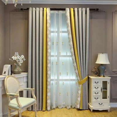 China New Custom Brand Design Blackout Blackout Living Room Soft Luxury Elegant Curtains for sale