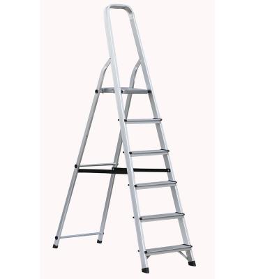 China Aluminum Folding Ladders EN131 Approved Modern Kitchen Narrow Folding 6 Step Household Ladder AF0306A for sale