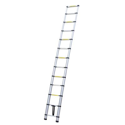 China Aluminum Narrow Collapsible Easy Shop Folding Ladders Household Telescopic 120steps Indoor Kitchen Ladder AT0112A for sale