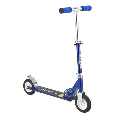 China Child Adjustable 2 Wheel Blue Kick Foldable Scooter For Kids Toys Children With Foot Brake for sale