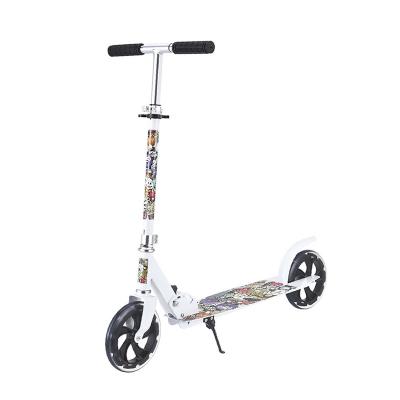 China White Premium Kid Graffiti Kick Platform Skate Board Foot Pedal Scooter for sale