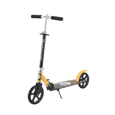 China Kid Adult Kids Kick Scooter PU 2 Wheels Bodybuilding Aluminum Alloy Foldable Urban Foot Scooter Skateboard for sale