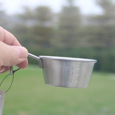 China 100ML Stainless Steel Mini Stainless Steel Cup With Handle For Hiking Picnic Camping for sale