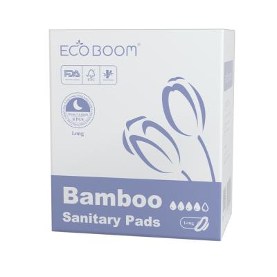 China 100% Hygiene ECO BOOM Leakage Guard Towel Super Absorbent Non Rash Sanitary Napkin Feminine Bamboo Liner for sale