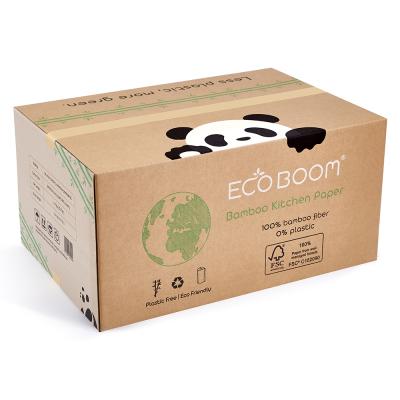 China Daily Household ECO RUMBLE Kitchen Brand Eco Friendly Biodegradable Organic Tissue Bamboo Paper for sale