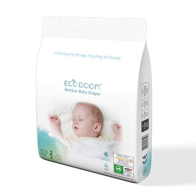 China ECO BOOM 2020 New Design Plain Weave Factory Based 90 Count S Size Eco Friendly Biodegradable Baby Organic Disposable Diapers for sale