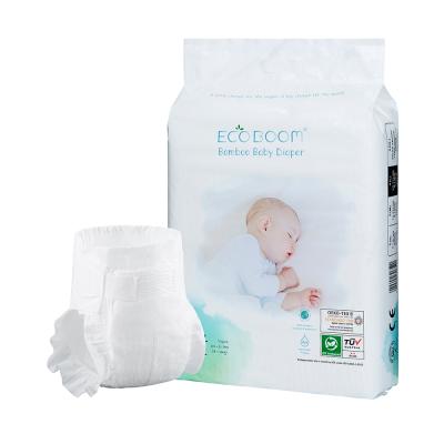 China Wholesale Cheap Disposable Eco Boom Cotton Breathable Overnight Protection Baby Plain Weave Diapers In Bales for sale