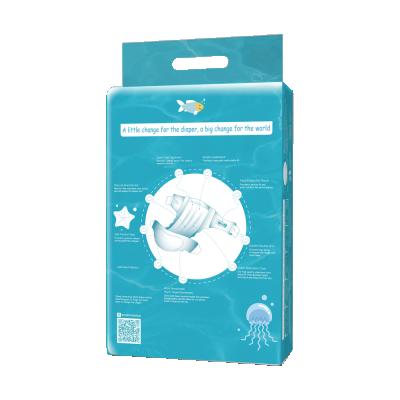 China ECO Plain Weave RUMBLE XL Size Absorbency 750ml Baby Mama Bag Compostable Organic Bamboo Diaper Disposable Diaper for sale