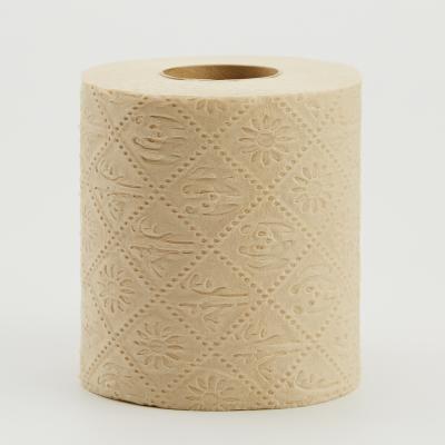 China ECO BOOM Bathroom Eco-friendly Moist Toilet Roll Extra Soft Paper Rolls Manufacturers Unbleached Bamboo Cloth for sale