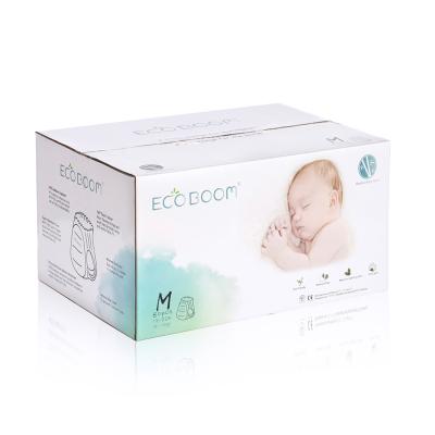 China ECO BOOM M Size Eco Friendly Disposable Diapers Product Baby Pants Plain Weave Diaper for sale