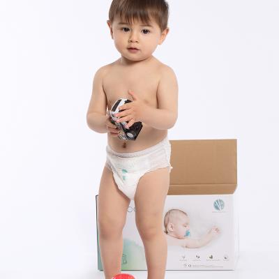 China ECO BOOM Dispenser Natural Compostable Organic Training Panty Cotton Plain Weave Diaper for sale