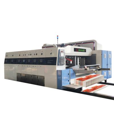 China Corrugated cardboard box maker paper box printing machine paper box printing machine colorful pizza box printing die cutting machine for sale